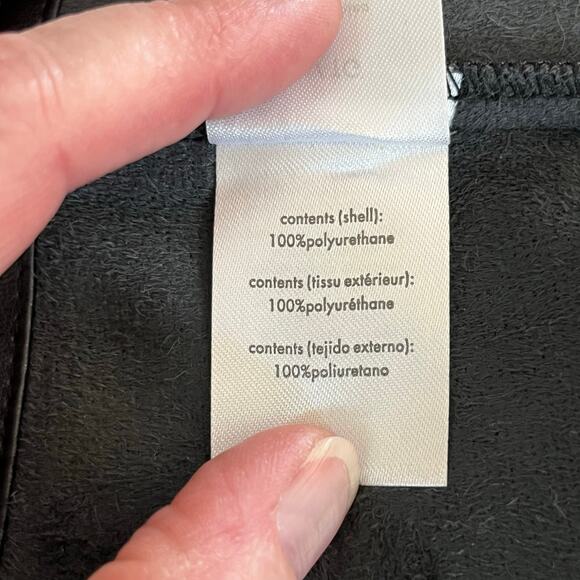 Revolve WeWoreWhat Black Square Vegan Leather Bustier Cropped Bra Top XL NWT - Picture 10 of 13